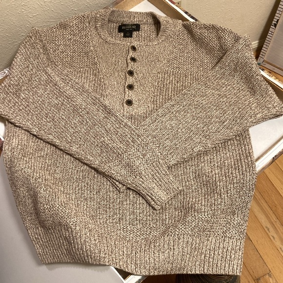 REDHEAD 1/4 Button Zip Henley Cotton Blend Pullover Fisherman Sweater Men’s L - Picture 14 of 16